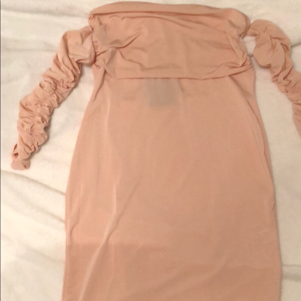 Pink strapless pretty little thing dress